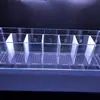 Tanque de Peces Betta Acrílico de Escritorio Múltiples Compartimentos Aislamiento Cría Fila de Tanques Filtro Paisajismo Acuario
