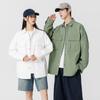 Chaqueta Coreana Holgada para Pareja de Primavera y Otoño Ins de Manga Larga Casual Combinable Color Sólido High Street Nueva Chaqueta Moderna