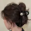 2026 Nuevo Clip de Garra Divertido de Perro de Nicho Pinza para el Cabello con Lazo de Puntos para Mujer, Pinza de Tiburón Exquisita de Gama Alta para Peinado
