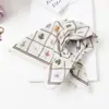 Lenço Xadrez com Bolinhas Vintage de Alta Qualidade Lenço Decorativo para Cabeça Lenço de Seda Novo Estilo Primavera e Verão