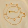 Collar de temperamento simple de nicho de estilo coreano de joyería OPK, cadena de clavícula de circonita con incrustaciones de luna de acero inoxidable, joyería para mujer al por mayor