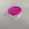 Venda quente transfronteiriça caixa geométrica copo de molho colorido recipiente para salada caixa de tempero mini caixa de armazenamento caixa de armazenamento de plástico