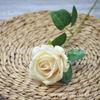 Rosa perla rosa de franela de simulación Día de San Valentín boda hotel hogar decoración de cascada de rosas flor falsa comercio exterior