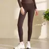 Conjunto de Traje de Yoga con Cuello en U de Encaje para Mujer Primavera y Otoño Mangas Largas Retorcidas Plisadas Pantalones Largos de Cintura Alta Conjunto de Fitness Elástico Moldeador de Cuerpo