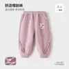 Calça de moletom nova para meninas, calça comprida infantil para uso ao ar livre, calça PP de bebê estilo coreano, roupas infantis para meninas