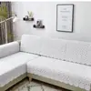 Toalla Gruesa Blanca de Encaje para Respaldo de Sofá, Toalla Rectangular para Mesita de Noche, Tela Multifuncional para Cubrir del Polvo, Mantel, Se Puede Cortar