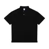 Camisa Polo de Verano de Moda para Hombre Rumei, Color Sólido, Simple, Holgada, Casual, Top de Peso Pesado, Cuello Campana, Camiseta de Manga Corta