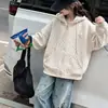 Sudadera con capucha y cremallera para niña, nuevo estilo otoño 2026, atuendo de otoño moderno para estudiantes de secundaria, sudadera con capucha elegante para chicas mayores, adecuada para primavera y otoño