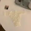 Desejo puro novas calcinhas de renda sexy fio dental de tule transparente shorts de tiras de cintura baixa estilo europeu e americano em T