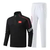 Ropa deportiva de media cremallera para primavera y otoño, estampado de logotipo, estilo nacional, traje para hombre y mujer, ropa de trabajo, suéter de manga larga para niños, venta directa