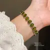 Pulsera con Cierre de Gota de Agua en Forma de Corazón de Zircón, Pulsera de Lujo Ligero de Gama Alta, Joyería Dulce y Versátil Estilo Commuter para Mujeres