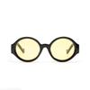 Lentes Xunge 95130 redondos color jalea carey montura pequeña foto callejera gafas de sol de color sólido gafas de sol para mujer gafas de sol para hombre
