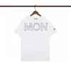 Minha Marca Trendy T-Shirt de Manga Curta Gola Redonda Bordado Gráfico Frontal Unissex Masculina Meia-Manga Verão [Corte Solto]