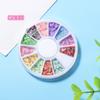 Caja de 12 compartimentos pieza de arcilla blanda de dibujos animados de frutas pieza para belleza de uñas accesorios para joyería diy relleno delgado accesorios para comida y juego