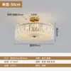 Luz de Quarto Moderna Simples Luxo Leve Vidro Artístico Novo Estilo Cristalino Luxo Leve Estudo Luz Francesa Luz de Teto Estilo Luxo Leve