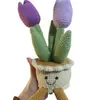 Ramo de Tulipanes de Lana Tejidos a Mano Terminados Transfronterizos Adornos de Regalo de Lana de Sheffield Comercio Exterior al por Mayor
