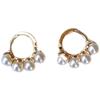 Pendientes de perla pequeña, sencillos y de estilo japonés-coreano, con agujeros para las orejas, exquisitos y elegantes, para mujer.