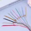 Cordón para Llavero de Diamante Tejido a Mano con Nudo Plano y Hebilla de Oliva, Accesorios de Joyería Semi-Terminados, Colgante DIY, Adorno para Colgar en el Coche
