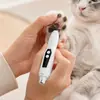 Recortador de pelo de patas y lijador de uñas para mascotas con luz, lijador de uñas para gatos y perros, recortador de pelo de patas, herramienta de limpieza, lijador de uñas para mascotas