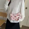 Bolso de Hombro Cruzado de Cereza, Moderno y Único, Bolso de Mujer Simple Texturizado Tipo Bollo, Bolso de Nicho de Moda para el Verano 2026