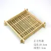 Cesta de Frutas Redonda Tecida à Mão de Bambu Cesta de Peneirar Hotel Fazenda Lanches de Chá Bandeja de Bambu Armazenamento Cesta de Bambu Cesta para Pão Cozido Decoração de Jardim de Infância