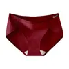 Roupa íntima básica feminina de algodão puro sem costura na cintura média, Shorts respiráveis que cobrem o quadril sem restrições, Calcinhas elásticas anti-enrolamento de tamanho grande