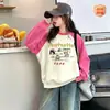 Nueva moda de otoño para niñas: sudadera de dibujos animados elegante y linda con cuello redondo para niñas pequeñas y niños pequeños, adecuada para primavera y otoño