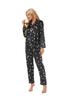 Conjunto de Ropa para el Hogar Estilo Europeo y Americano, Pijama para Mujer, Suministro de Comercio Exterior, Cárdigan de Satén, Manga Larga, Moda Casual de Otoño