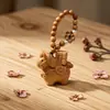 Llavero Atrae-Dinero con Forma de Caballo de Tuya Taihang para Parejas, Colgante para Bolso, Regalo Atrae-Riqueza para el Año del Caballo