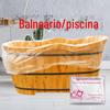 Saco de banho descartável único dobrável SPA saco especial de madeira barril cilindro de banho manga espessado saco de banho plástico atacado