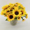 Suministros del Fabricante Flores Simuladas, Girasoles, Girasoles, Boda Hogar Flores Pequeñas, Flores Falsas, Ramos Simulados al por Mayor