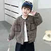 Cardigã de malha para meninos, estilo primavera/outono, novo e moderno de 2026, malha de outono infantil casual, casaco estiloso para meninos pequenos