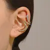 Personalidad Punk Retro Europea y Americana Clip para Oreja de Serpiente Sin Agujero Espíritu del Zodíaco Serpiente Clip Pequeño para Hueso de Oreja de Serpiente Sin Agujero en la Oreja Pendientes del Año de la Serpiente