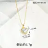 Collares Transfronterizos Chapados en Oro de 18 Quilates Estilo Japonés, Coreano, Europeo y Americano, Aretes de Circonita en Forma de Corazón para Mujer, Lujo Ligero, Color Duradero, Venta al por Mayor de Joyería