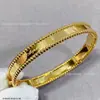 Pulsera Calidoscopio Chapada en Oro Rosa de 18K Pulsera de Trébol de Cuatro Hojas Joyería Regalo de San Valentín de Alta Gama para Mujeres