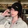 Moda Famosa en Internet Sombrero de Punto de Copa Vacía con Visera de Lengua de Pato para Mujer Otoño e Invierno Cálido Mezcla de Pelo de Conejo Sombrero Deportivo Sombrero Coreano Protector de Orejas