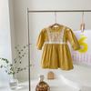 Ropa infantil de estilo coreano, vestido de encaje para niña, vestido de muñeca estilo occidental, vestido de princesa, ropa infantil de 1 a 6 años