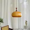 Lustre de Restaurante Antigo Médio Vidro Bauhaus Lustre de Madeira Maciça Retro Francês Lâmpada de Mesa de Jantar em Tronco Estilo Japonês