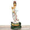 Ornamentos de Buda Guanyin dourados em bronze enviar filho Bodhisattva Guanyin seis horas Estátua do Bodhisattva Guanyin templo familiar para casa adoração