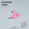 Acessórios Luminosos Artificiais de Flamingo para DIY, Enfeites Coloridos Fofos para Mesa, Decoração de Micro-Paisagem