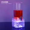 Barril de Licor LED Recargable de Moda para Bar KTV, Barril de Refresco, Barril de Cerveza de Barril, Barril de Cerveza Artesanal con Grifo y Pilar de Hielo