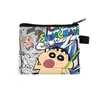 Nuevo Monedero de Crayon Shin-chan Bolsa de Monedas con Cremallera de Dibujos Animados Linda Bolsa Pequeña de Almacenamiento para Estudiantes Venta al por Mayor
