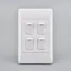 Panel de interruptores grande para Sudáfrica Comercio exterior Empotrado Panel de interruptores para Sudáfrica Ligero y delgado Simple Control único Interruptor de pared de 10A