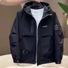 Chaqueta de plumón de invierno para hombre Abrigo para exteriores Color sólido Juvenil Forro de grafeno Chaqueta gruesa de plumón de pato para hombre