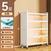 Estantería de Acero con Vidrio Transparente y Puertas, Vitrina a Prueba de Polvo, Armario de Almacenamiento de Hierro para Figuras de Modelo