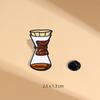 Insignia de la serie Coffee, accesorios, broche con forma de taza, insignia creativa de dibujos animados, ropa personalizada, mochilas, decoraciones de moda