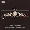 Talla de madera Flor de ángulo Calcomanía europea Accesorios para muebles Flor de madera Flor para puerta de madera Flor finamente tallada Pegatina de madera maciza Decoración