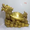 Ornamentos de Tartaruga Dragão de Latão Torneira Tartaruga Fofoqueira Tartaruga Fofoqueira de Latão Tartaruga Dragão de Latão Artesanato para Casa Cobre Atacado