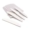 Venda Direta de Fábrica de Lixas de Unha Meia-Lua Cinza-Branco para Modelar, Polir e Lixar, Lixas de Unha de Eva para Manicure, Disponíveis em Estoque