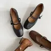 Sapatos Mary Jane silenciosos e confortáveis de usar~Temporada de volta às aulas 2026 bico quadrado tira fina sola macia superfície macia, envio discreto